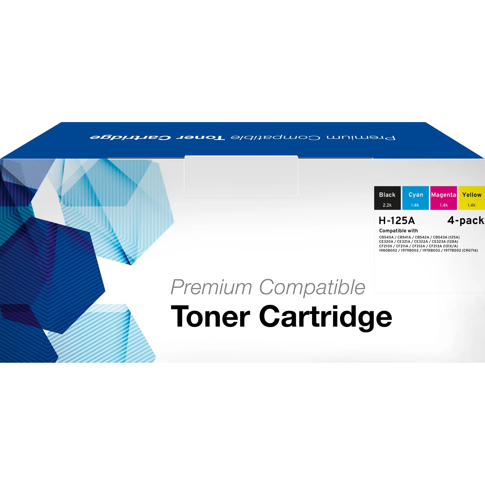 Alternativer Toner HP/Canon 125A/128A/131X/716 Viererpack CMYK