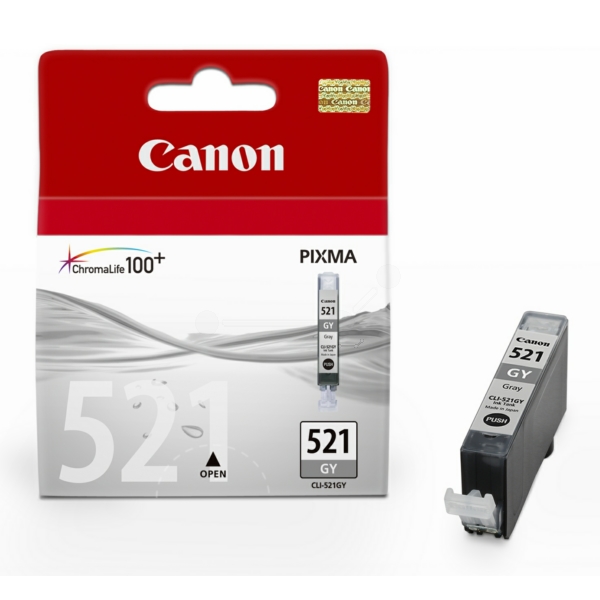 Original Tintenpatrone Canon CLI-521 grau (2937B001)
