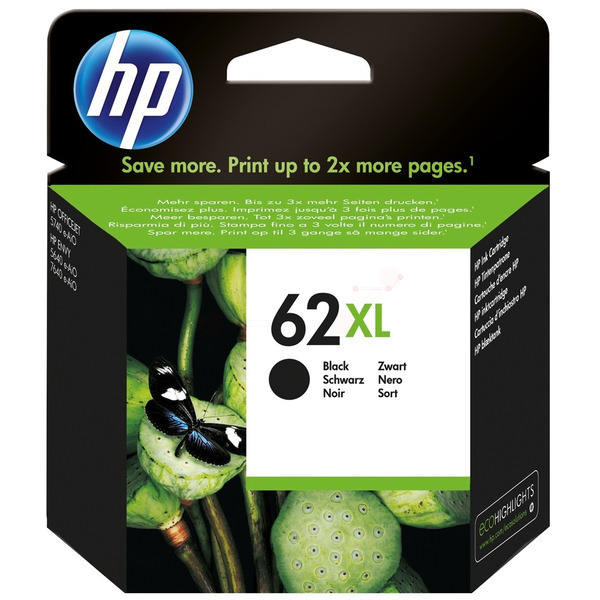 Original Druckerpatrone HP 62XL (C2P05AE) schwarz
