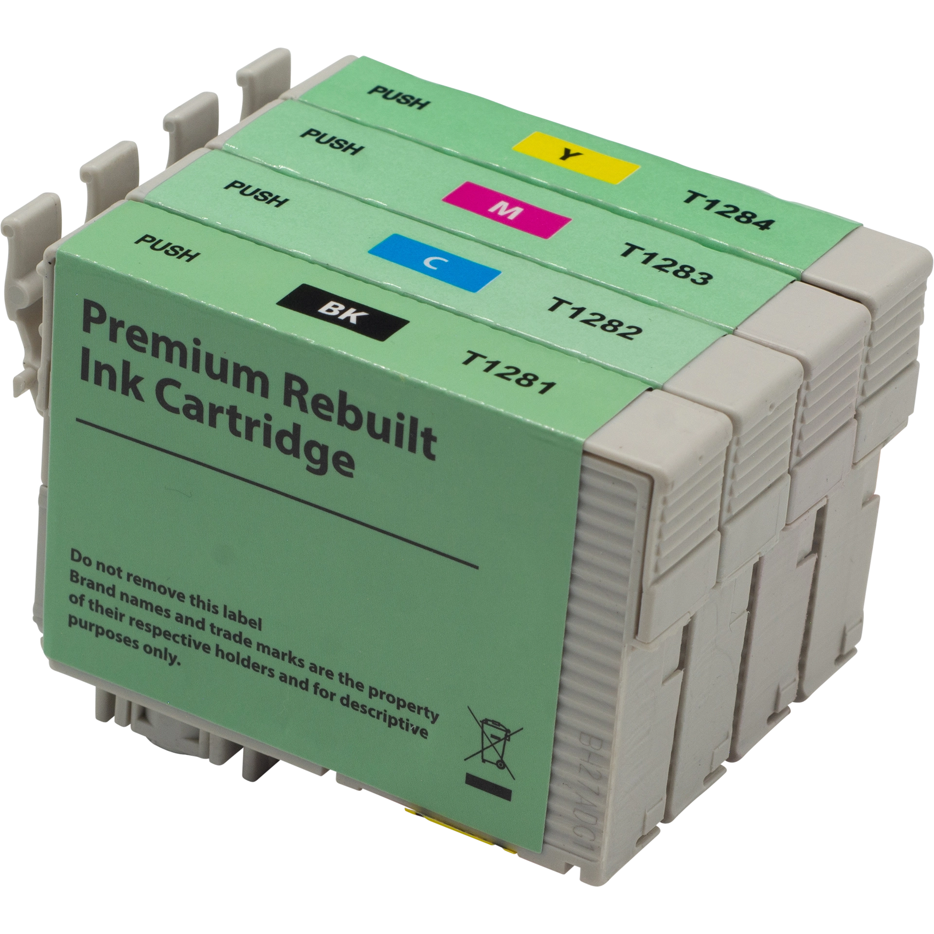 Rem. Tintenpatronen Epson T1285 (C13T12854010) Viererpack CMYK