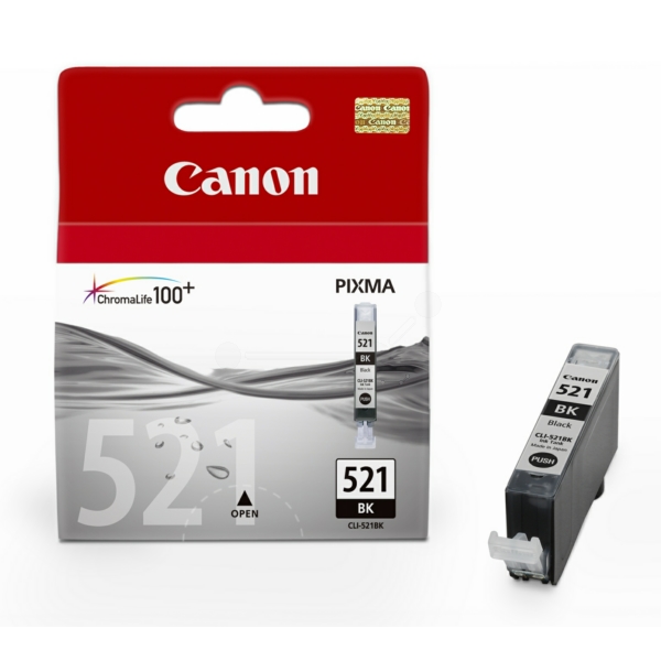 Original Tintenpatrone Canon CLI-521 schwarz (2933B001)