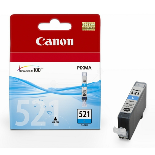 Original Tintenpatrone Canon CLI-521 cyan (2934B001)