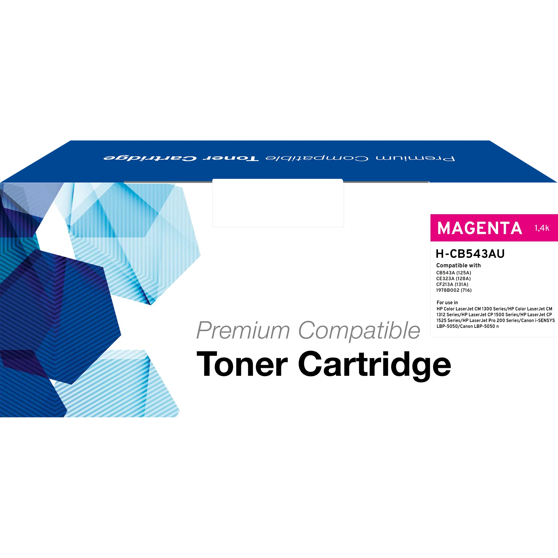 Alternativer Toner HP/Canon CB543A/CE323A/CF213A/716 (125A) (128A) (131A) (1978B002) magenta