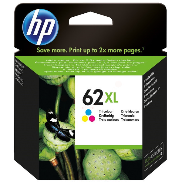 Original Druckerpatrone HP 62XL (C2P07AE) color