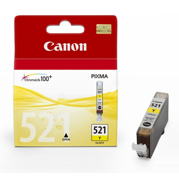 Original Tintenpatrone Canon CLI-521 gelb (2936B001)