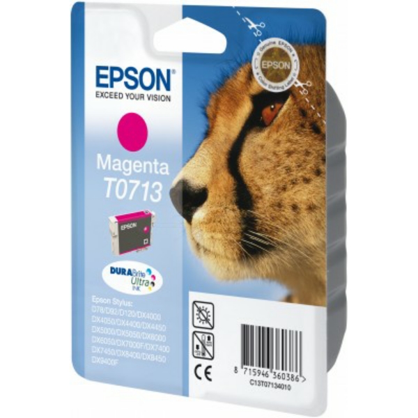 Original Tintenpatrone Epson T0713 (C13T07134012) magenta