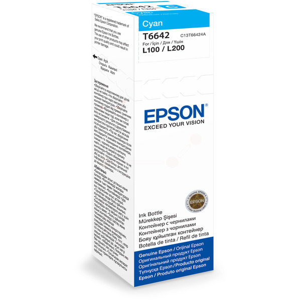 Original Tintenflasche Epson 6642 (C13T66424A) cyan