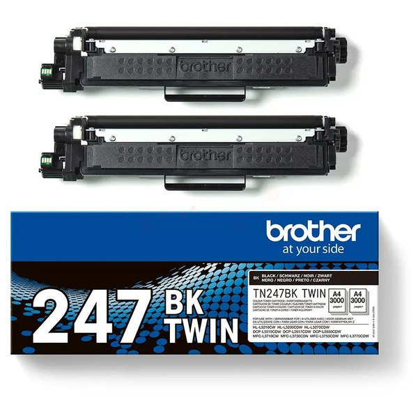 Original Toner Brother TN-247BKTWIN Doppelpack schwarz